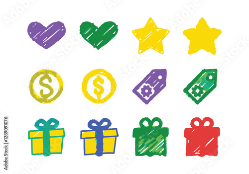 Bonus, Benefit, Offer, and Reward Editable Stroke Outline Icons Set