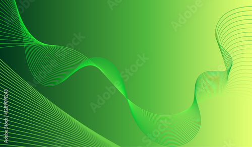 Abstract wave element for design. Digital frequency track equalizer. Stylized line art background. Colorful shiny wave with lines created using blend tool. Curved wavy line, smooth stripe Vector.