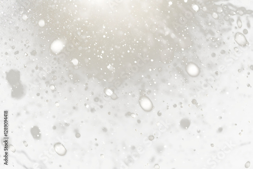 Falling snow at night, bokeh effect.