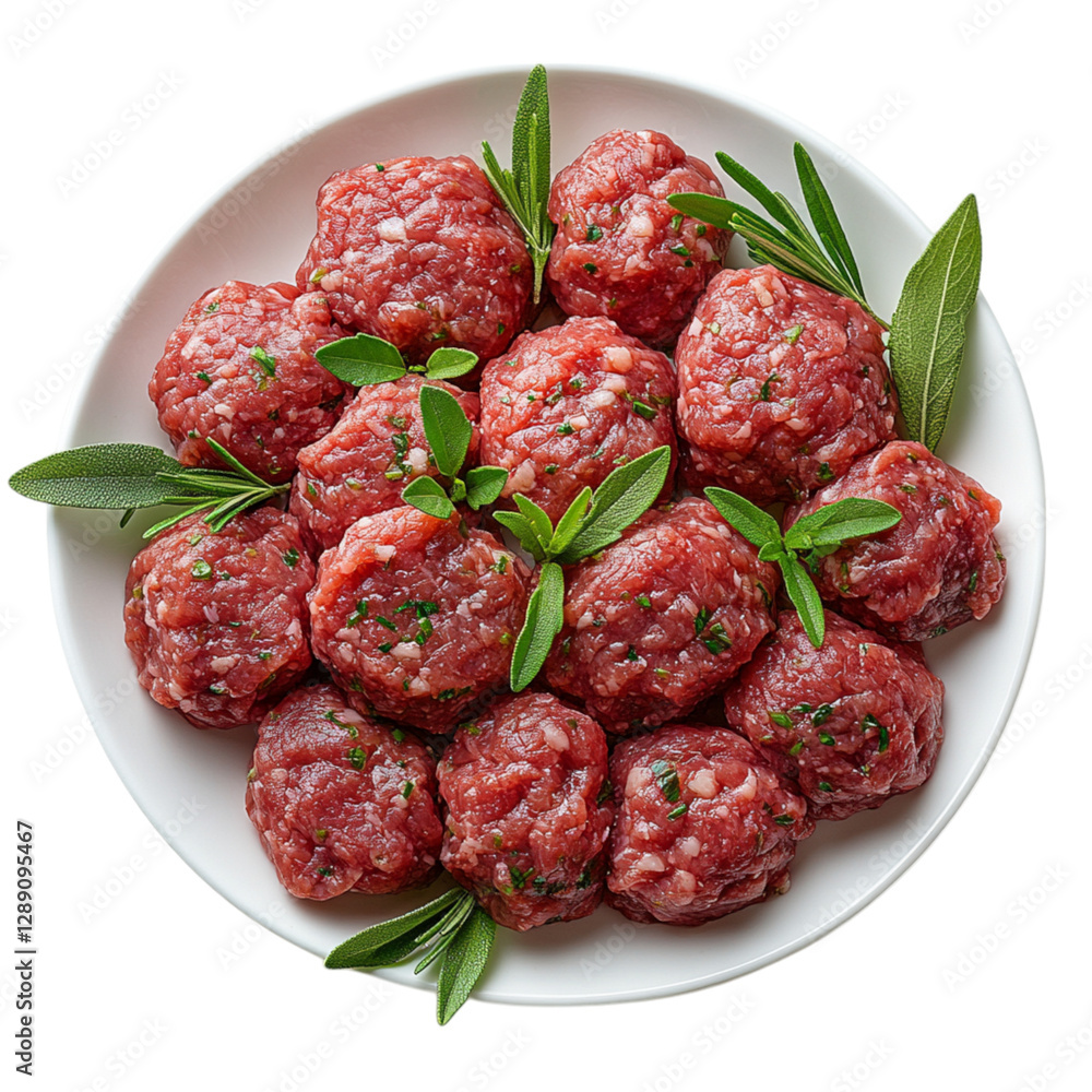 Minced Meat on a Transparent Background Minced Meat on a Transparent Background