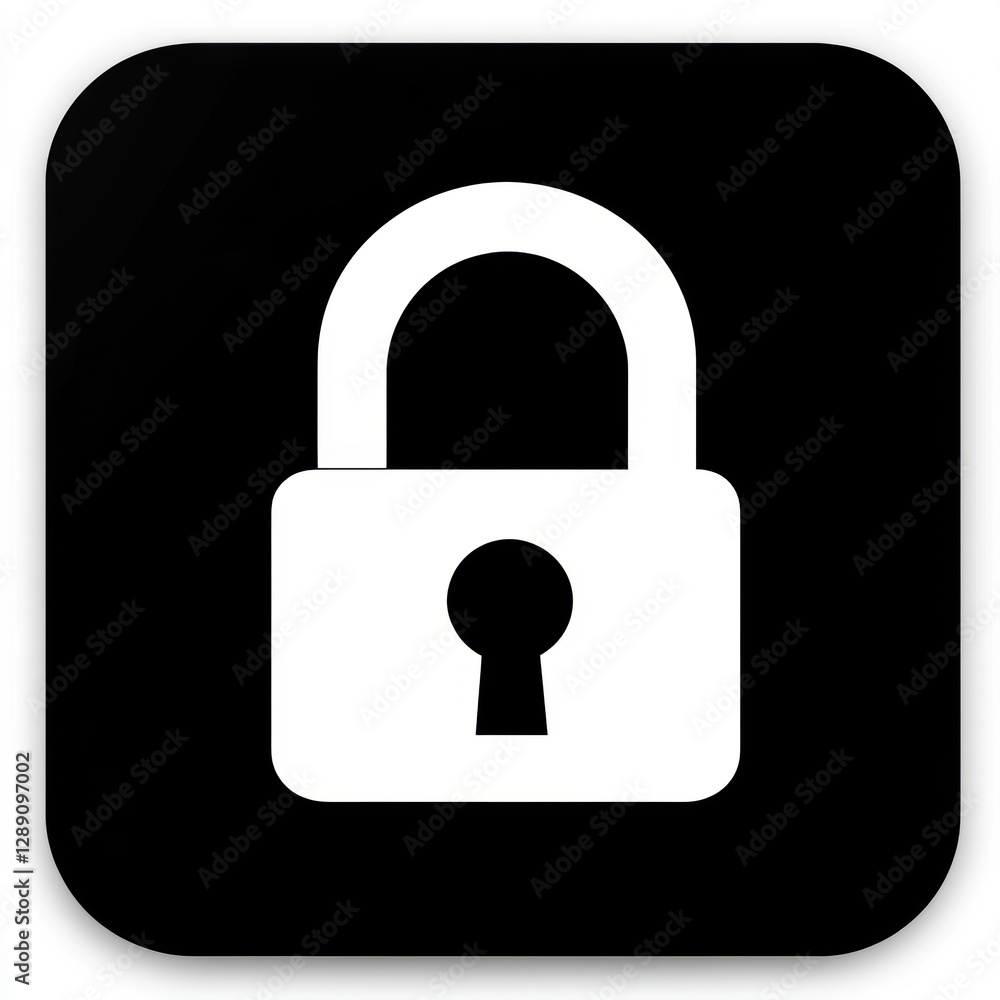 Icon of lock. Security. Confidential. Protection. Icon of lock. Security. Confidential. Protection.