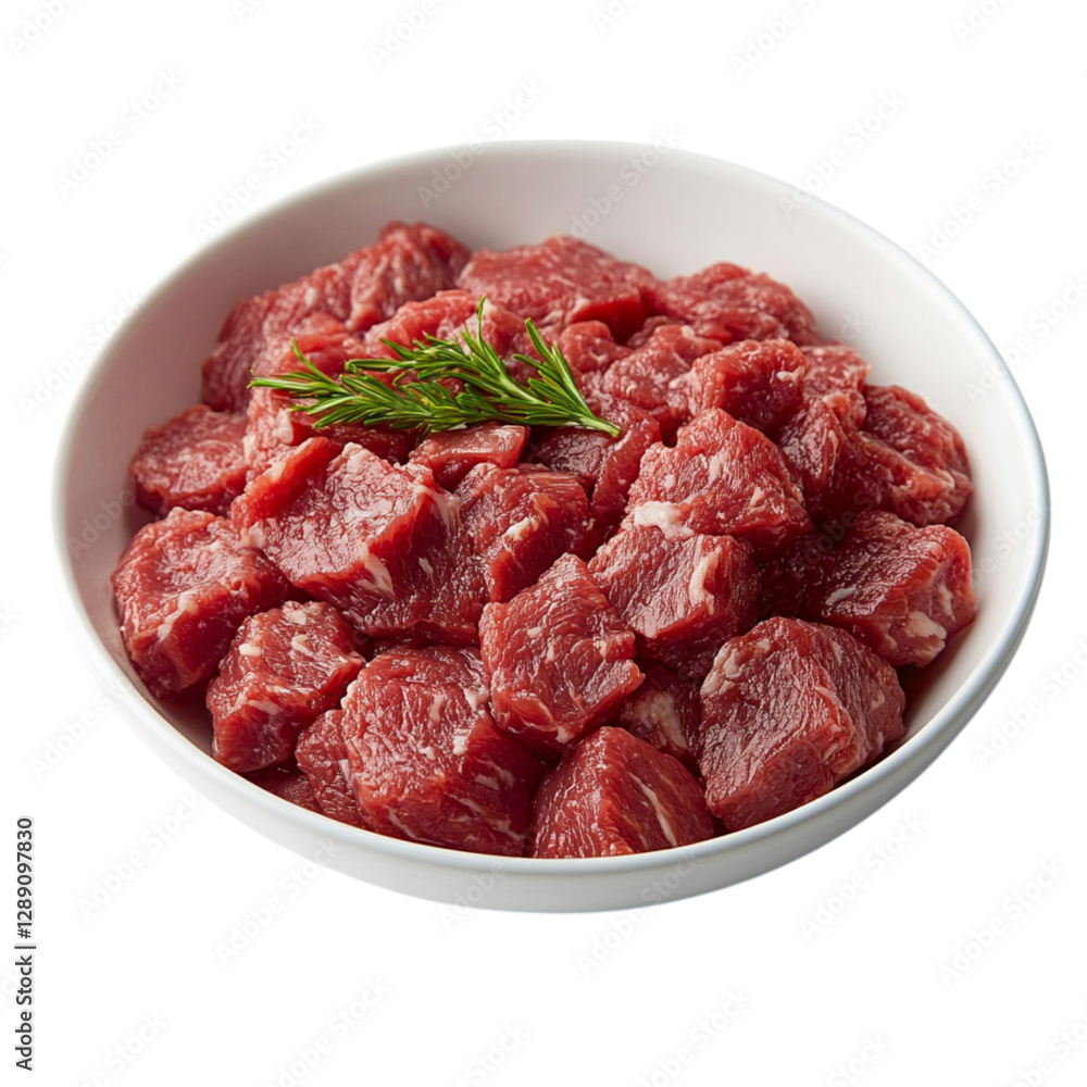 Minced Meat on a Transparent Background Minced Meat on a Transparent Background