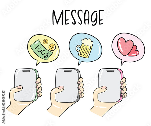 Appointment message, mobile phone, text message