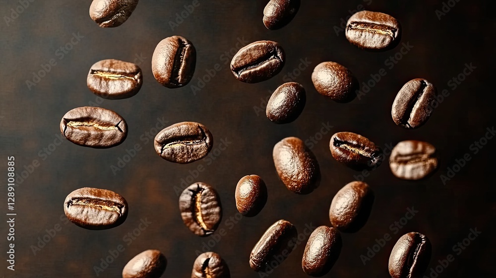 Coffee beans in the air. Advertising campaign. Coffee beans in the air. Advertising campaign.