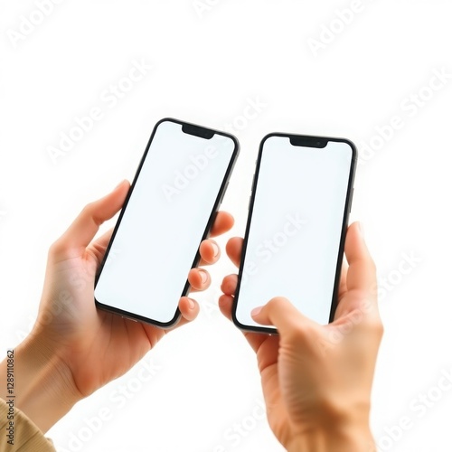 Wallpaper Mural Hand Holding Smartphone Mockup for App and Marketing Design Torontodigital.ca