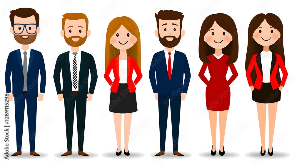 Diverse Group of Business Professionals in Casual Office Attire Diverse Group of Business Professionals in Casual Office Attire