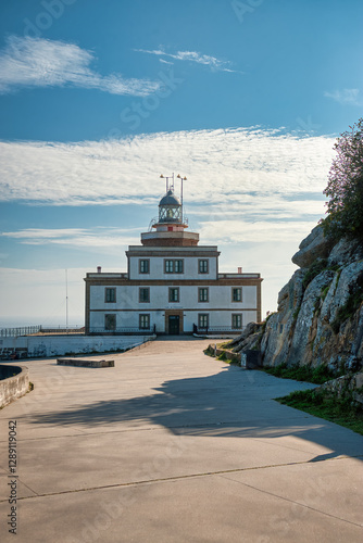 Finisterre is a municipality in the province of La Coruña, Galicia, Spain. It belongs to the region of Finisterre.(Finisterre Lighthouse) photo