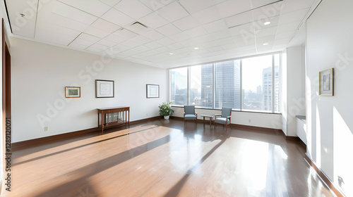 Bright Modern Office Space with City View