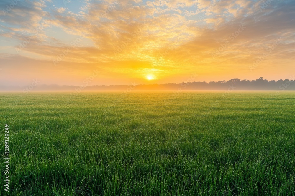 velvet green field under a pastel sunrise delicate dew sparkling soft pinks and yellows in the sky a tranquil stretch of natures gentle awakening velvet green field under a pastel sunrise delicate dew sparkling soft pinks and yellows in the sky a tranquil stretch of natures gentle awakening