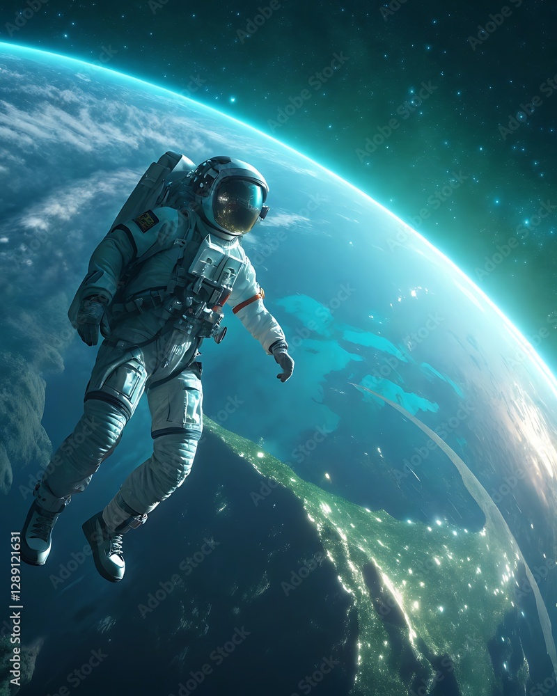 Fototapeta premium astronaut in space