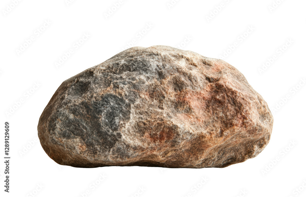 Large rock isolated on a black background showcasing its texture and natural features isolated on transparent background.. Large rock isolated on a black background showcasing its texture and natural features isolated on transparent background..