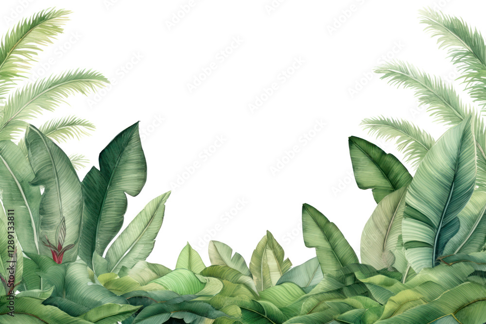 Fototapeta premium PNG Banana tree green outdoors nature.