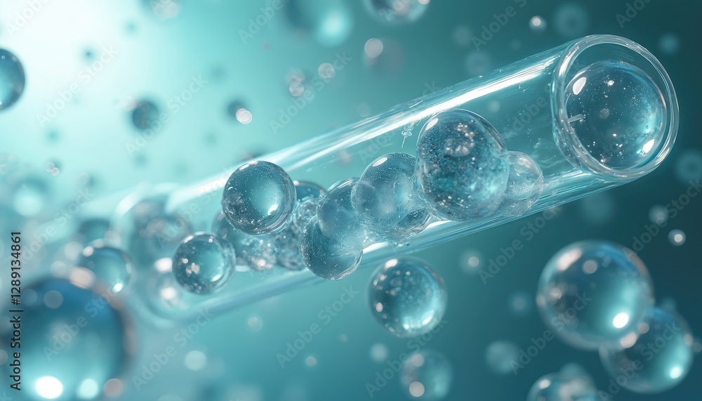 Close-up of transparent electrolyzer cell in dynamic energy process with futuristic elements. Abstract hydrogen production. Clean, renewable fuel tech. Chemical laboratory experiment, electrochemical Close-up of transparent electrolyzer cell in dynamic energy process with futuristic elements. Abstract hydrogen production. Clean, renewable fuel tech. Chemical laboratory experiment, electrochemical