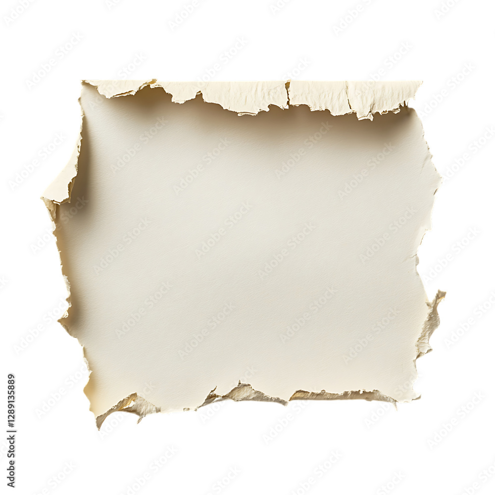 Torn piece of paper isolated on white background. Torn piece of paper isolated on white background.