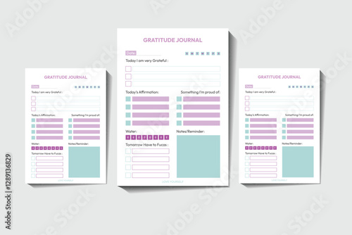 Gratitude Journal Printable design template