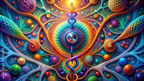 Wallpaper Mural Surreal Abstract Health Insurance Background, Healthcare Pattern Design, Medical Insurance Art Torontodigital.ca