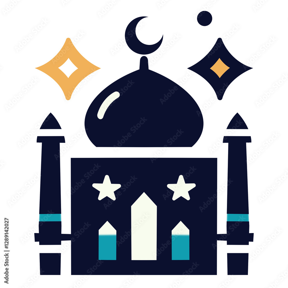 Fototapeta premium vector illustration of a mosque