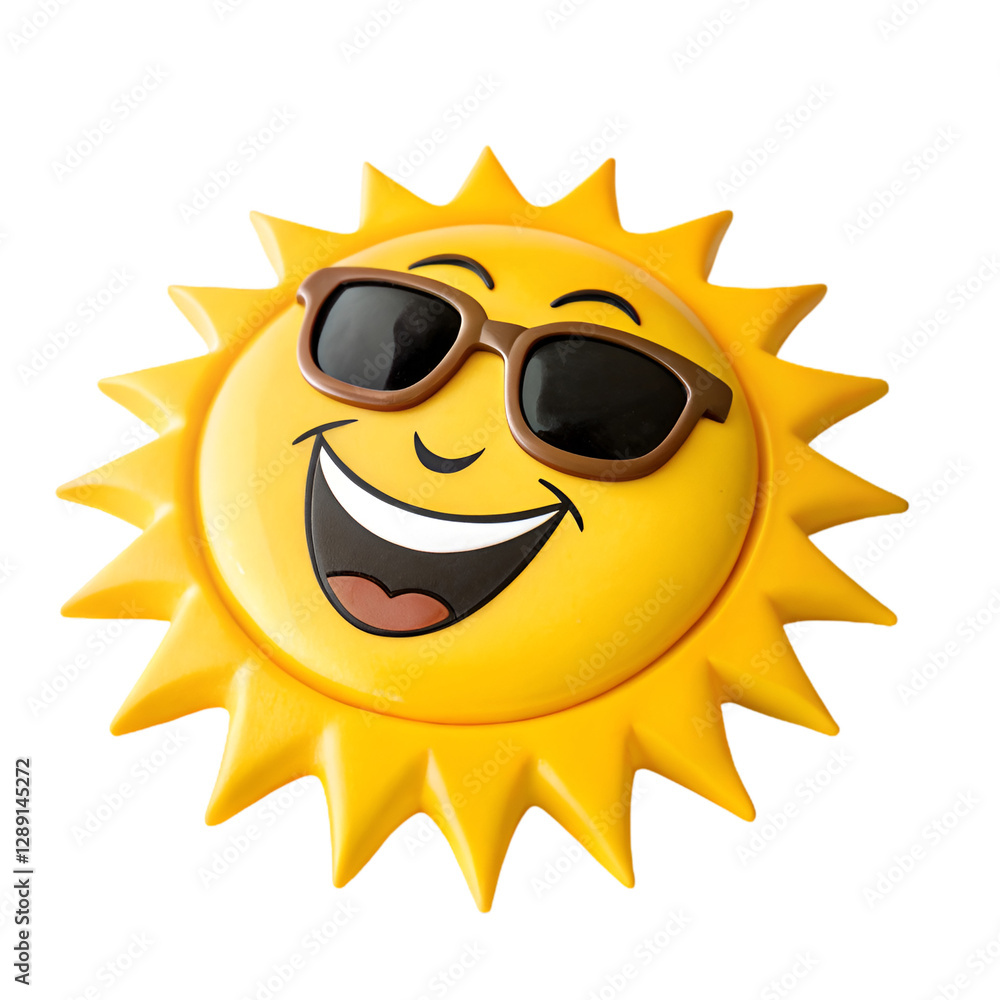 Smiling sun isolated on transparent background Smiling sun isolated on transparent background