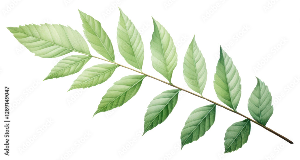 Fototapeta premium PNG Ash leaf plant green herbs.