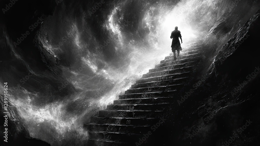 Obraz premium An impossibly steep, 