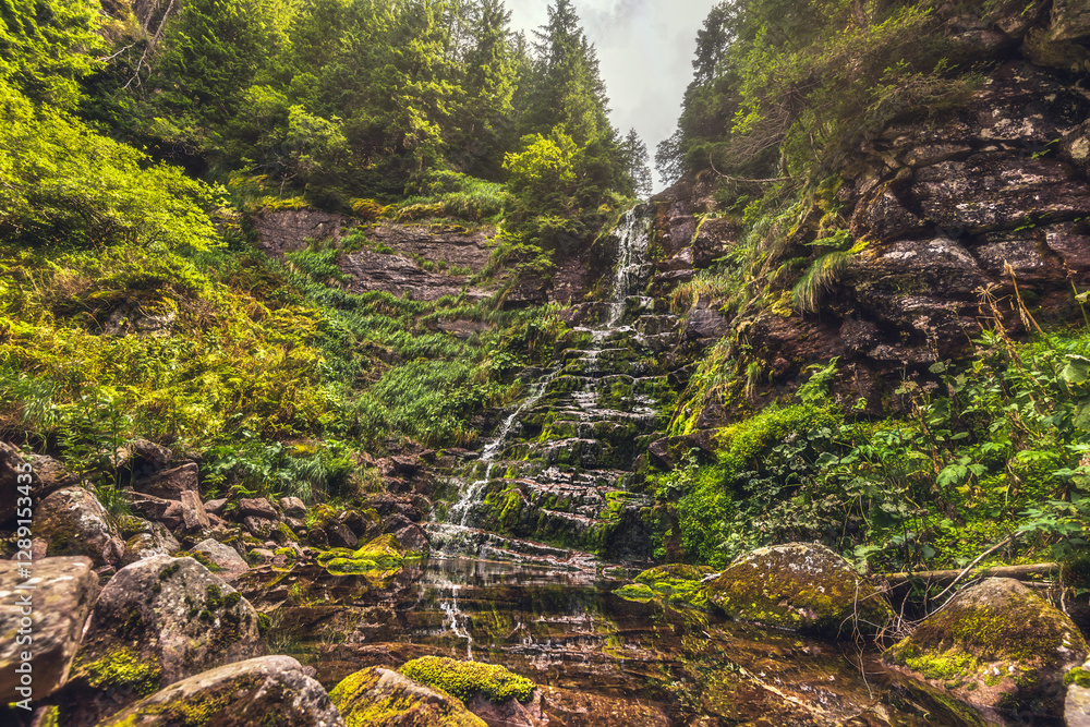 Tri Kladenca Waterfall in Arbinje Nature Reserve