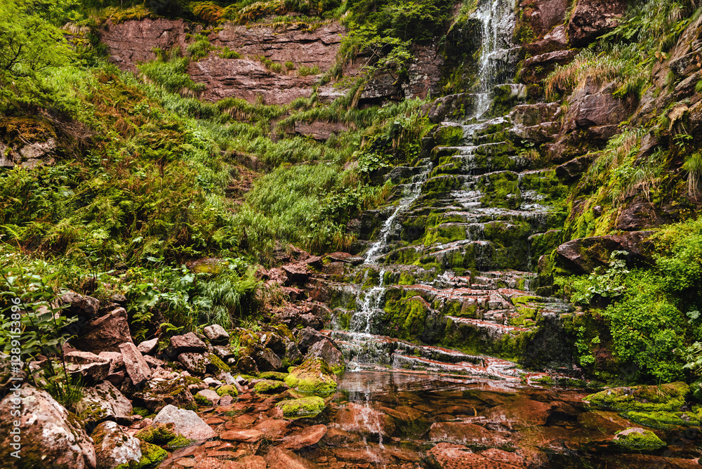 Waterfall Tri Kladenca in Arbinje Nature Reserve