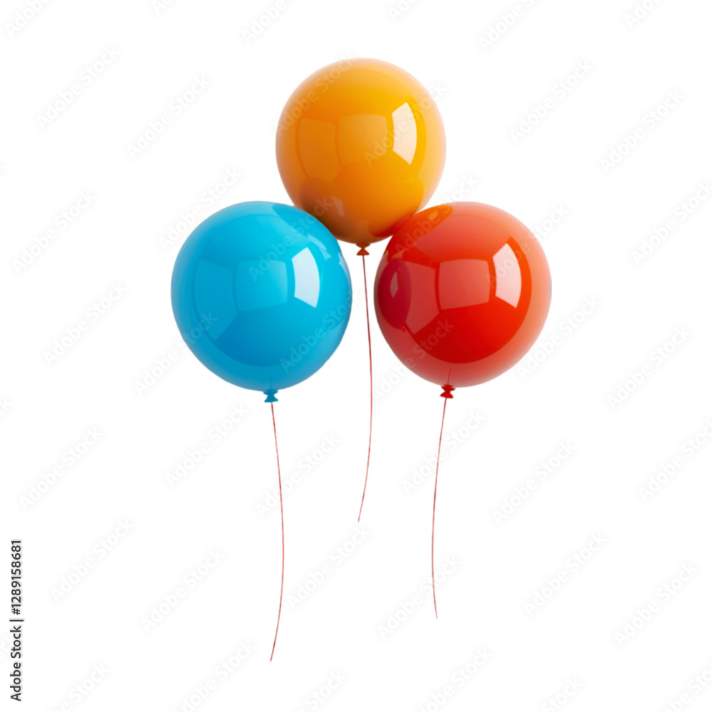 Three colorful balloons float against a black background a joyful image, Three colorful balloons float against a black background a joyful image,
