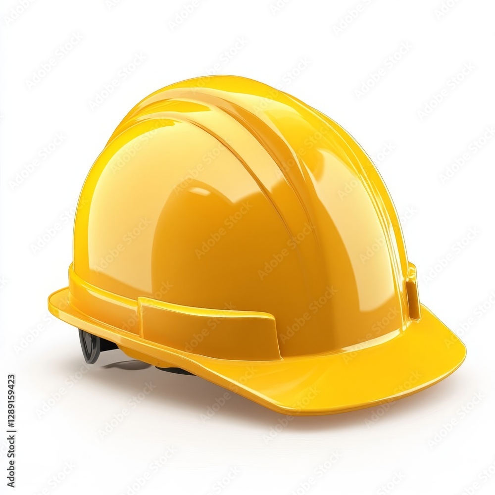 Fototapeta premium yellow construction map isolated on white background