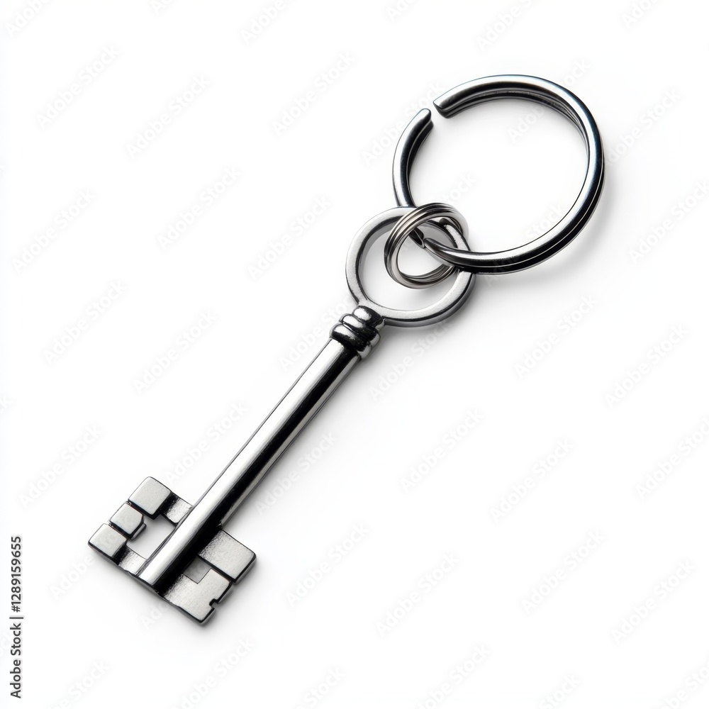 cartoon key isolated on white background cartoon key isolated on white background