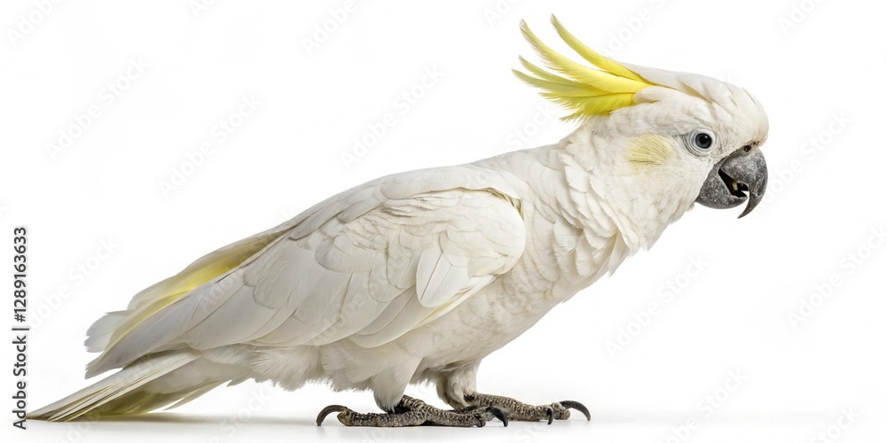 white cockatoo isolated on white background white cockatoo isolated on white background