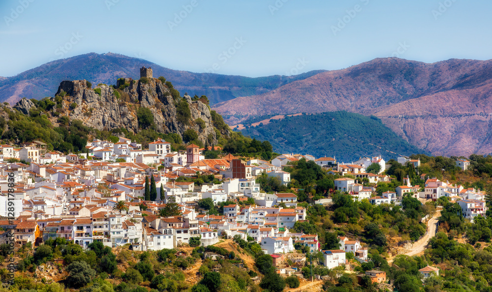 Fototapeta premium View of the White Town of Gaucin in Andalusia, Spain