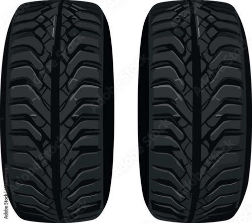 Car tire illustration