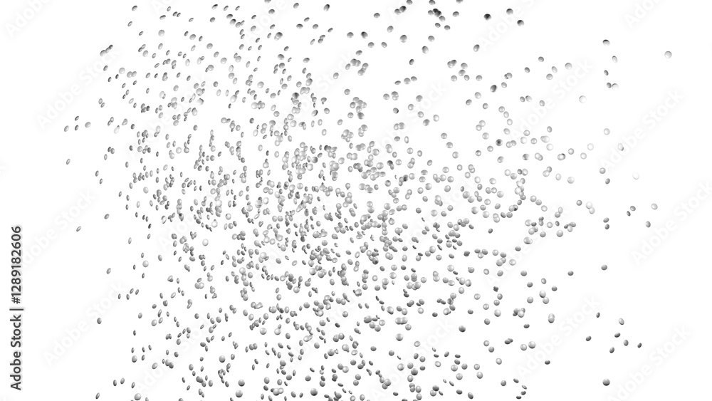 Silver round sprinkles splash on transparent background Silver round sprinkles splash on transparent background