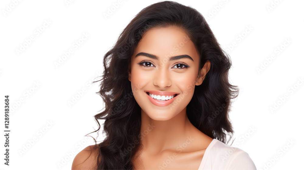 Isolated Beautiful Smiling Woman Portrait Isolated Beautiful Smiling Woman Portrait