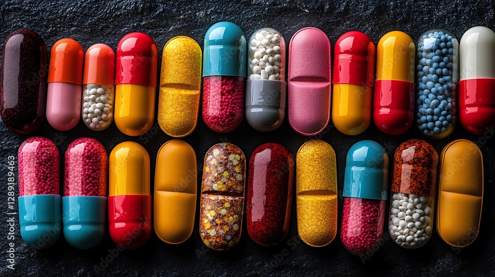 Assorted Medicine Pills on Gradient Background – Drugstore Concept. Pharmaceutical Capsules and Tablets – Medical and Healthcare Theme. Vibrant Pharmaceutical Pills in Various Shapes Assorted Medicine Pills on Gradient Background – Drugstore Concept. Pharmaceutical Capsules and Tablets – Medical and Healthcare Theme. Vibrant Pharmaceutical Pills in Various Shapes