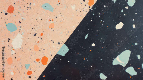 Abstract formica texture with granite pattern in dual tone design