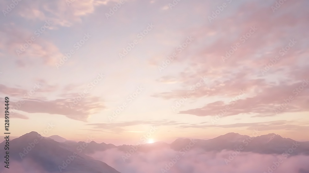 Fototapeta premium Clouds are ever-changing, floating wonders that paint the sky with endless patterns. They can be soft, fluffy, and white like cotton or dark, brooding, and ominous before a storm. Wispy cirrus clouds 