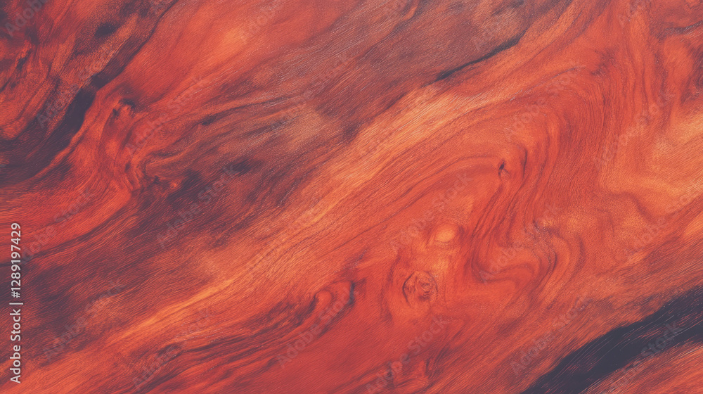 Obraz premium Detailed mahogany wood texture with pommele patterns for interior design