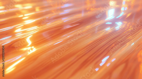 Gleaming mango wood texture with smooth varnish for artistic design