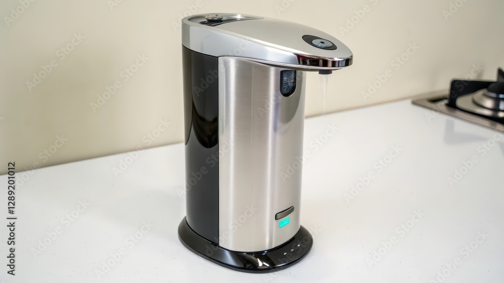 Automatic Soap Dispenser on White Background Automatic Soap Dispenser on White Background