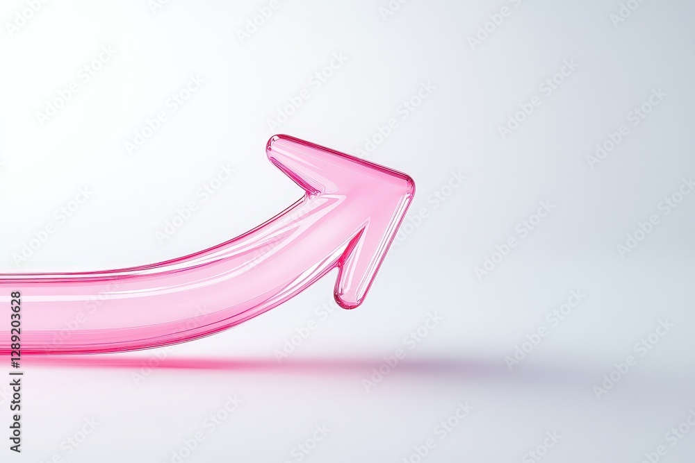 A vibrant pink arrow symbolizes growth and progress in business strategies. A vibrant pink arrow symbolizes growth and progress in business strategies.