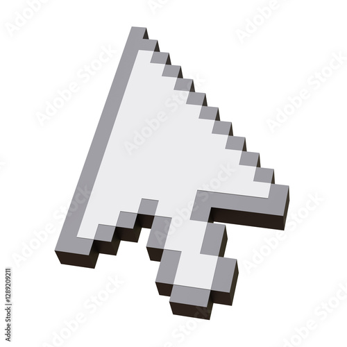 Obraz na płótnie Mouse cursor arrow isolated on white, transparent. Computer click pointer icon w salonie