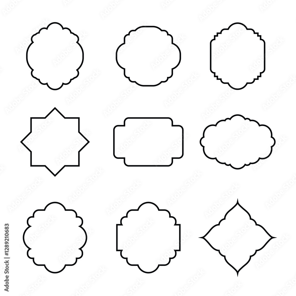 Fototapeta premium Some Creative abstract shape line design