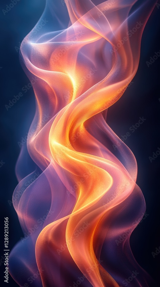 Ethereal Swirling Colorful Waves of Light with Smooth Gradients Ethereal Swirling Colorful Waves of Light with Smooth Gradients
