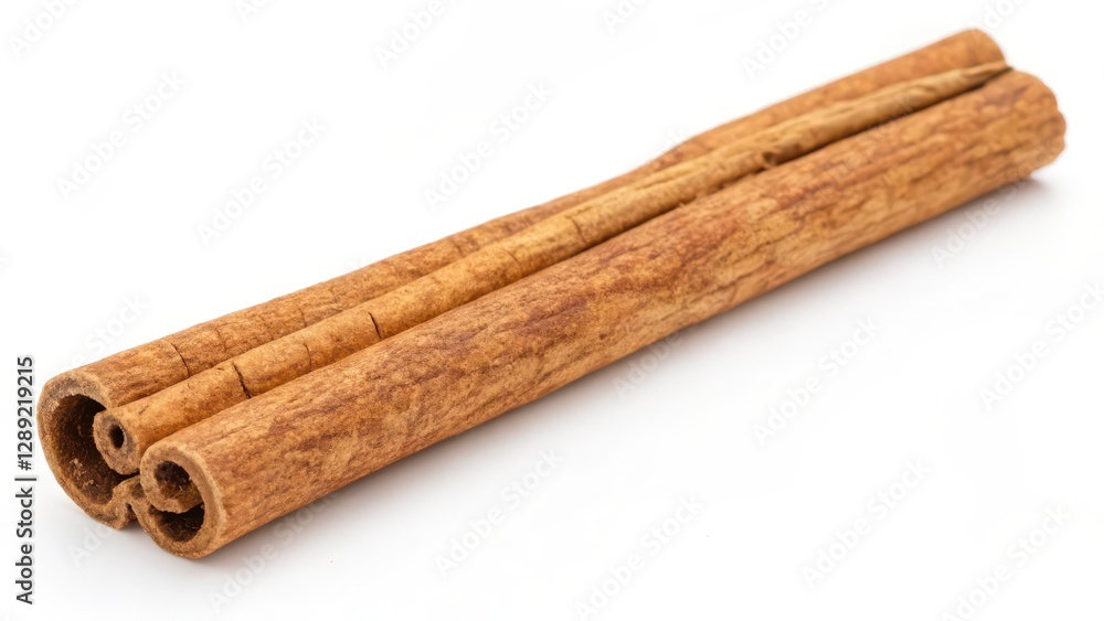 Cinnamon Stick on White Background Cinnamon Stick on White Background