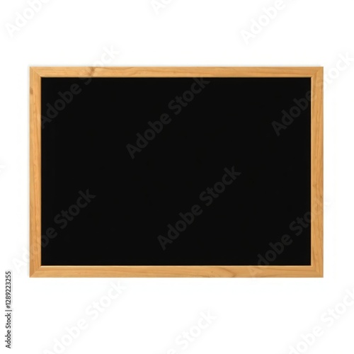 A wooden framed blackboard sign with a clean, blank surface ready for writing. Perfect for cafes, restaurants, or shops. Perfect Any Project.