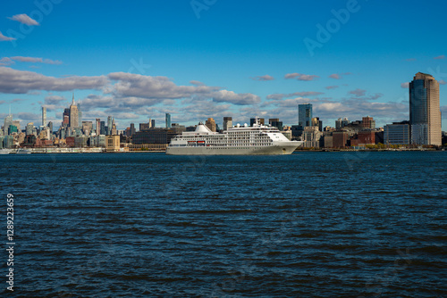 New York City. Manhattan downtown skyline skyscrapers. New York City skyline, cityscape of Manhattan in USA.