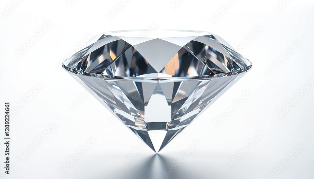 Macro photo of shiny brilliant cut diamond gemstone with sparkle facets. Jewel stone glistens, glitters. Luxury expensive gift for engagement, marriage ceremony, wedding anniversary. Royalty jewelry. Macro photo of shiny brilliant cut diamond gemstone with sparkle facets. Jewel stone glistens, glitters. Luxury expensive gift for engagement, marriage ceremony, wedding anniversary. Royalty jewelry.