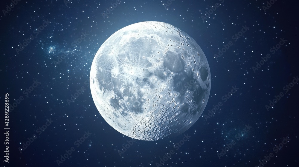 Obraz premium Celestial Wonders: Stunning Detail of Waning Gibbous Moon in Astral Space - Explore More in My Collection