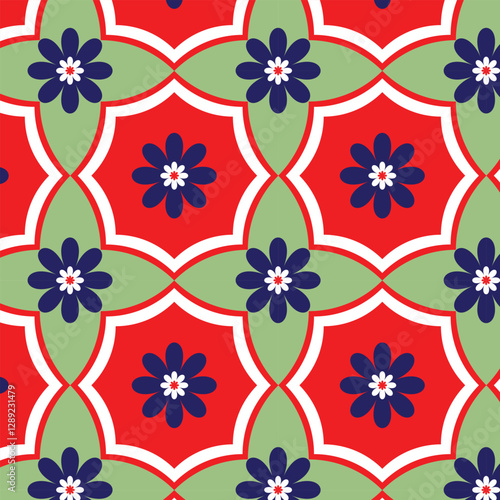 seamless pattern with flowers